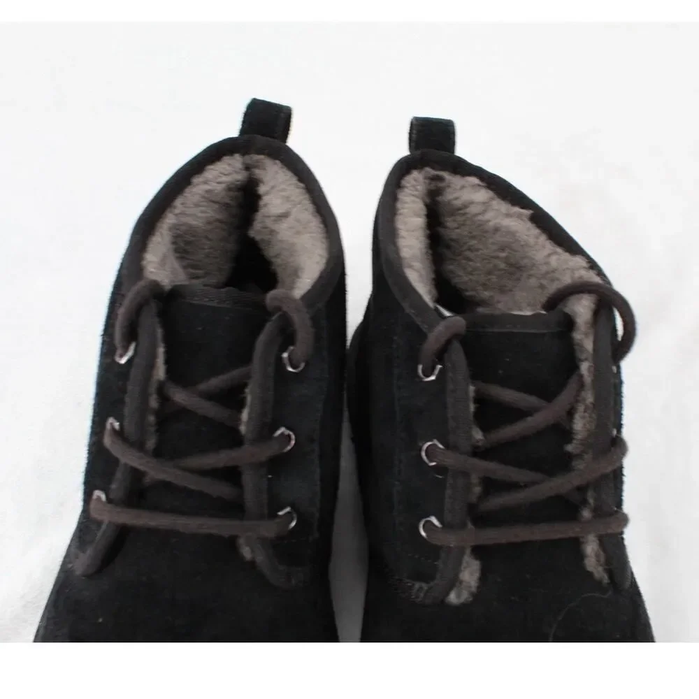 UGG NEUMEL Black Suede Sherpa Lined Chukka Boot 3236 Men Size 11